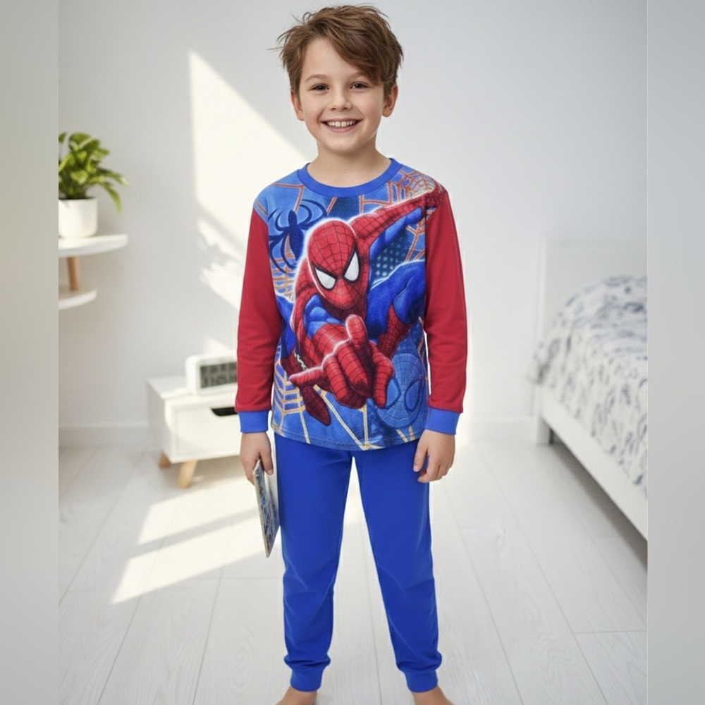 SPIDER-MAN Boys Graphic Long Sleeve Pajama Set